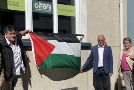 La France reconnaît la Palestine :  avec les députés écologistes nous soutenons ce choix  en pavoisant nos permanences à ses couleurs
